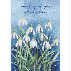 Woodmansterne Thinking Of You Snowdrops Card