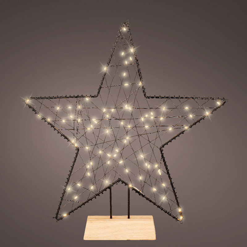 Lumineo Battery-Operated Micro LED Star on Stand image 0