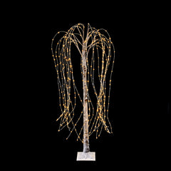 Premier LED Brown Flocked Willow Tree image 1