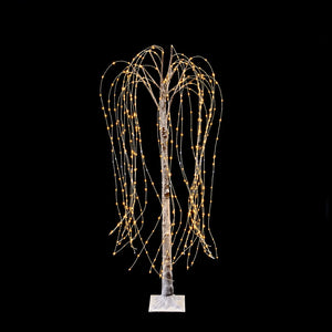Premier LED Brown Flocked Willow Tree image 1