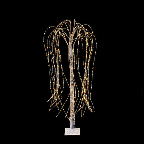 Premier LED Brown Flocked Willow Tree image 1
