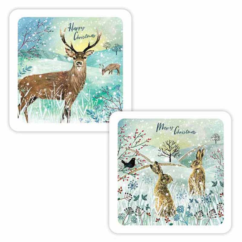RSPB Luxury Christmas Cards - Winter Fields (Pack of 10) image 0