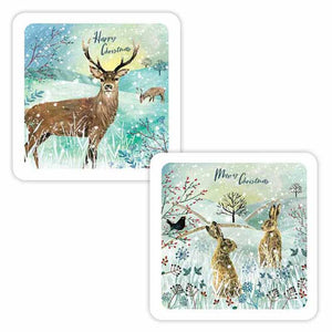 RSPB Luxury Christmas Cards - Winter Fields (Pack of 10) image 1