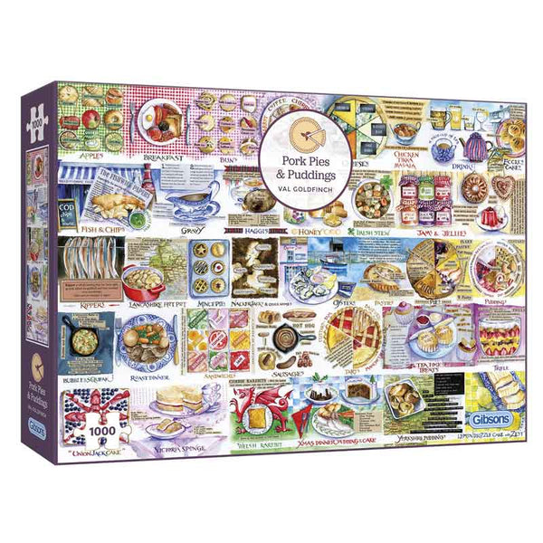 Gibsons Pork Pies & Puddings 1000 Piece Jigsaw image 1