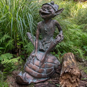 Home & Garden UK Pixie on Snail Garden Statue image 0
