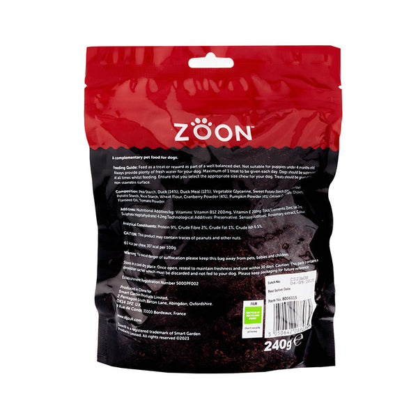 Zoon Rawhide Free 12 Duck, Cranberry & Pumpkin Mini Bone Dog Treats 240g image 1