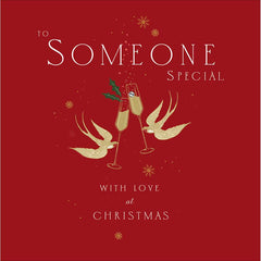 Woodmansterne Someone Special Birds Clinking Christmas Card