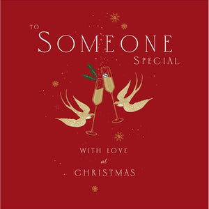 Woodmansterne Someone Special Birds Clinking Christmas Card