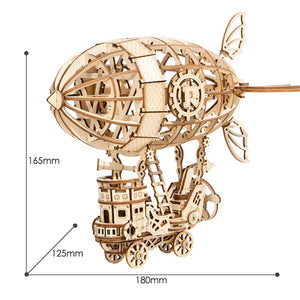 Robotime Airship DIY Wooden 3D Puzzle image 3