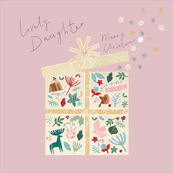 Woodmansterne Lovely Daughter Christmas Card