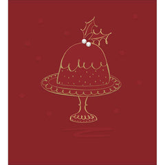 Woodmansterne Christmas Pudding Christmas Card