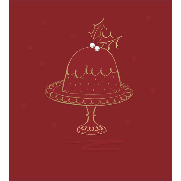 Woodmansterne Christmas Pudding Christmas Card