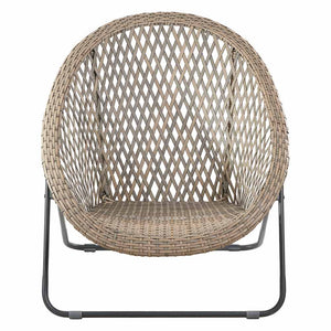 TOBS Foldable Garden Bistro Set in Grey Faux Rattan image 8