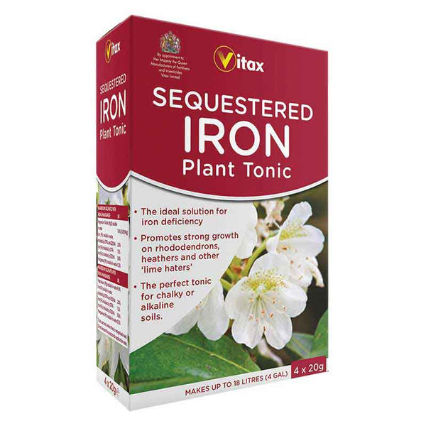 Vitax Sequestered Iron Plant Tonic Sachets (4 x 20g) image 0