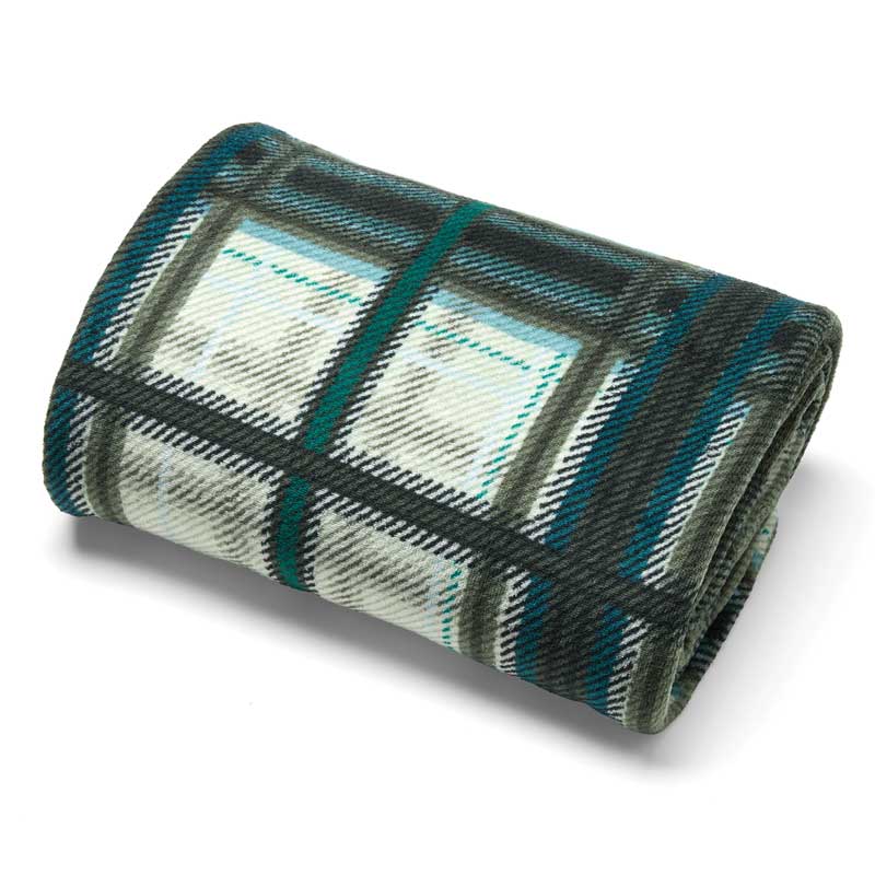 Deyongs Snuggle Touch Throw - Green Plaid image 0