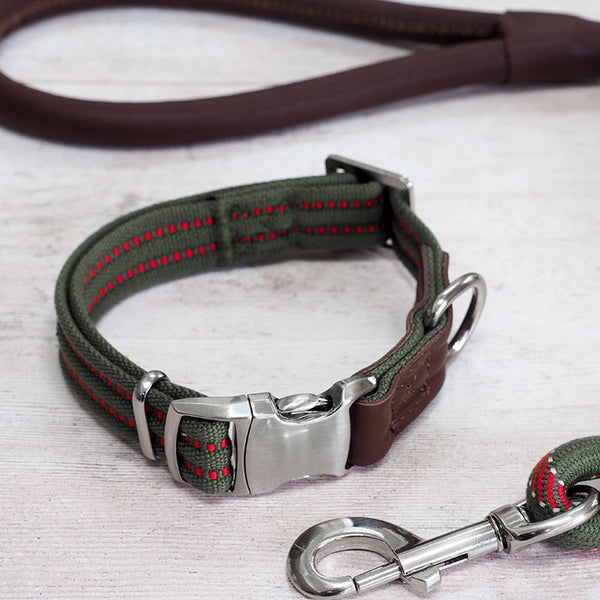 Zoon Walkabout Primo Dog Collar Olive image 1