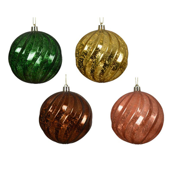 Decoris Shatterproof Swirl Bauble (Assorted Designs) image 0