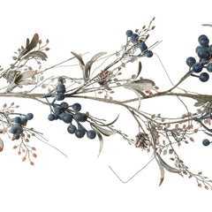 Everlands Blue Berry & Mini Pinecone Garland image 0