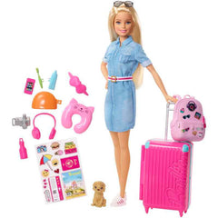 Barbie Travel Doll & Puppy Playset image 0