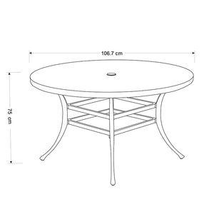 Hartman Buxton 4 Seat Round Dining Set image 1