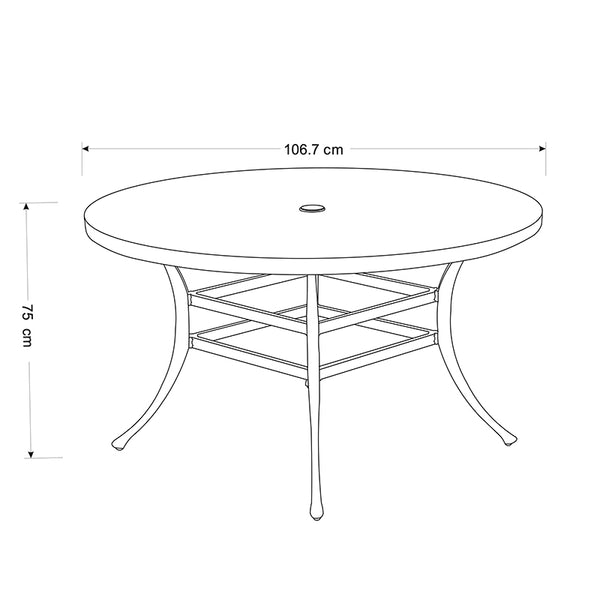 Hartman Buxton 4 Seat Round Dining Set image 1