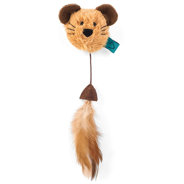 Zoon Nip-it Catnip Mouse Head & Feathers image 0