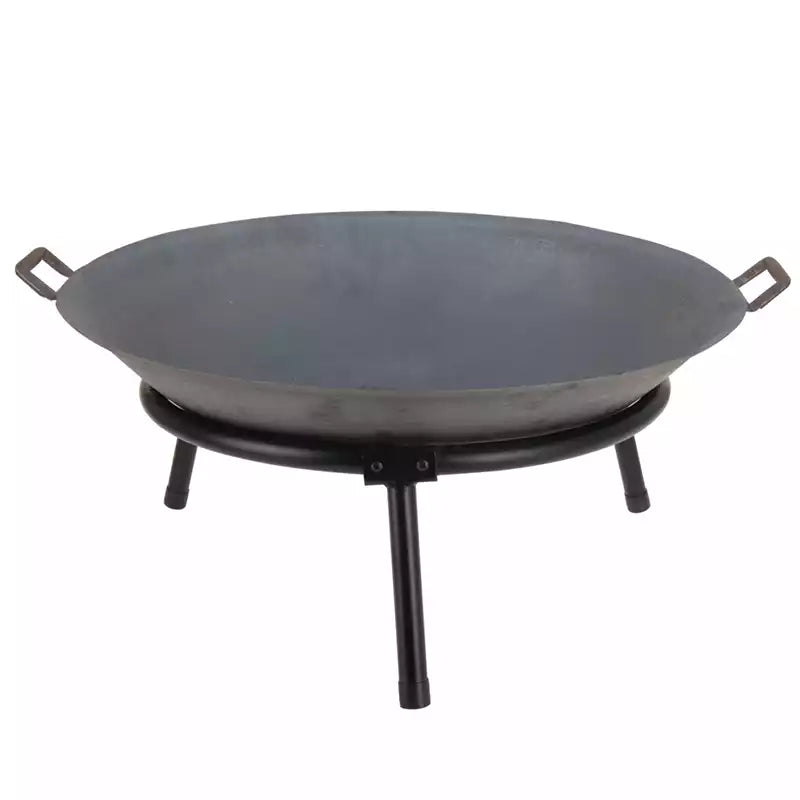 Koopman 60cm Cast Iron Fire Bowl Pit with Stand & Handles image 0