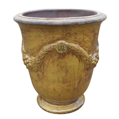 Errington Reay & Co. Ltd Courtyard Garland Urn Old Leather (Large S1) image 0