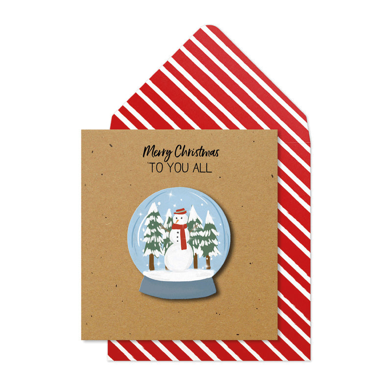 Tache Snow Globe Christmas Card image 0