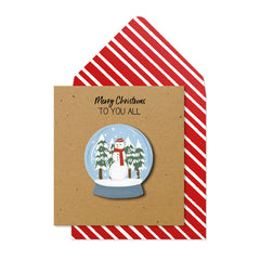 Tache Snow Globe Christmas Card image 0