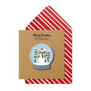 Tache Snow Globe Christmas Card image 0