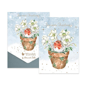 Wrendale Designs Notecard Pack - Season's Tweetings (Pack of 8) image 2