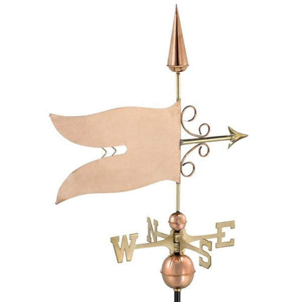 Espira Copper Banner Farmhouse Weathervane image 1