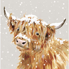 Wrendale Designs Luxury Boxed Cards - Highland Snow (Pack of 8) image 0