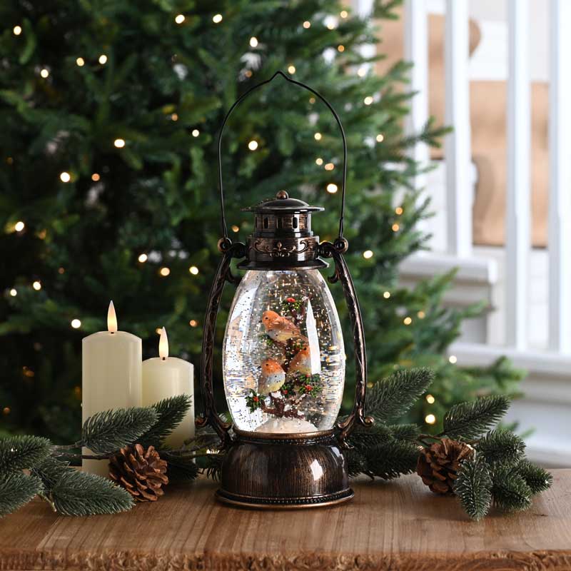 Festive Robins Water Spinner image 0