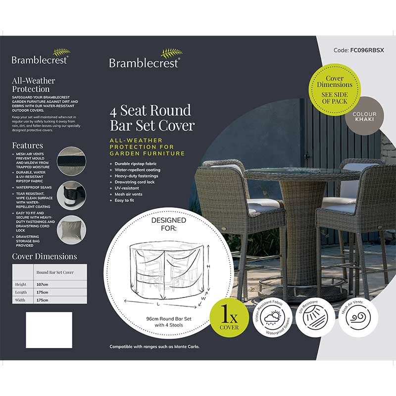 Bramblecrest Cover for Monte Carlo 4 Seat Round Bar Set image 0