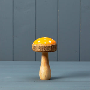 Satchville Wooden Mushroom - Orange image