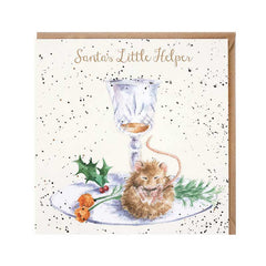Wrendale Designs Santa's Little Helper Christmas Card image 0