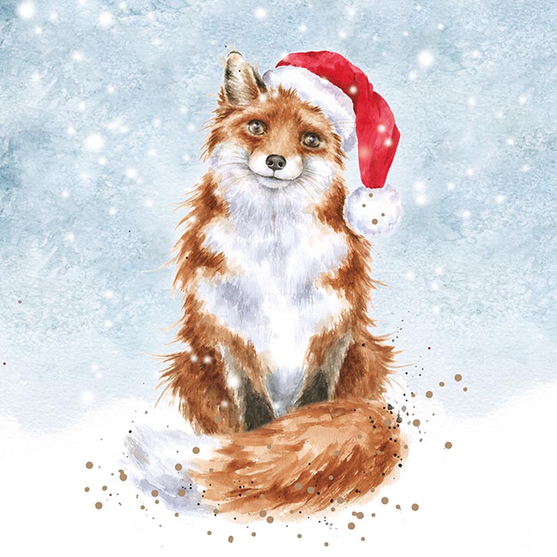 Wrendale Designs Boxed Cards - Festive Fox (Pack of 8) image 0