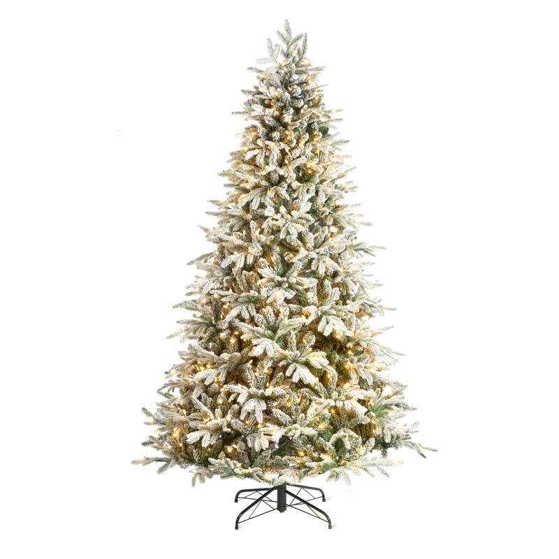 National Tree Snowy Harmony Spruce Pre-Lit Christmas Tree - 7.5ft image 0