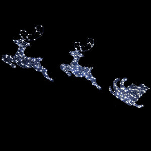 NOMA Black Frame Duo-Bulb Two Reindeer &amp; Sleigh image 2