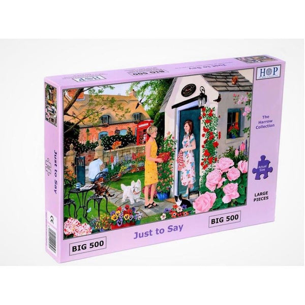 House of Puzzles Just To Say Big 500 Piece Jigsaw Puzzle image 1