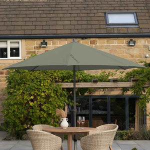 Platinum Riva 3.5m Round Crank Parasol – Olive image 1