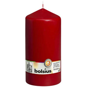 Bolsius Red Pillar Candle image 0
