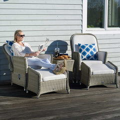 Bramblecrest Monte Carlo 2 Seat Recliner Set in Prairie Rattan image 0