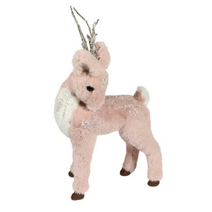 Standing Pink Plush Deer image 0