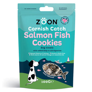 Zoon Cornish Catch Salmon Fish Cookies Dog Treats image 0