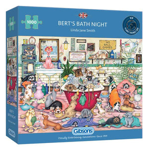 Gibsons Bert's Bath Night 1000 Piece Jigsaw Puzzle image 1