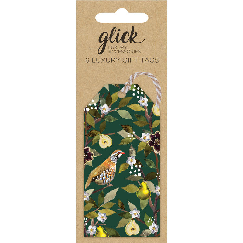 Glick Partridge In A Pear Tree Gift Tags (Pack of 6) image 0
