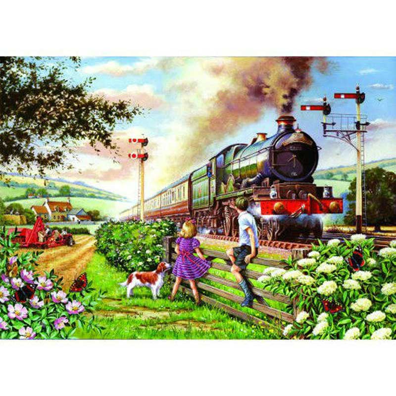 House of Puzzles Railway Children Big 500 Piece Jigsaw Puzzle image 0
